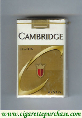 Cambridge Lights cigarettes kings soft box